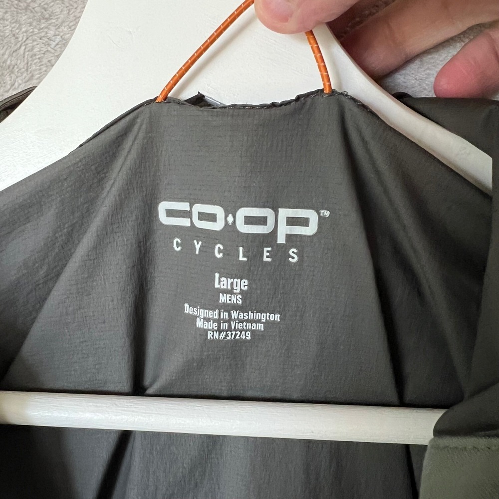 Coop Cycles Cycling Rain Coat Mens Large Lightweight Activewear Outdoors - Picture 4 of 13